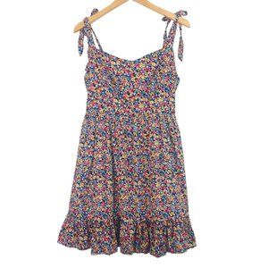 Old Navy Tie-Shoulder Fit & Flare Floral Cami Mini Dress - Size L